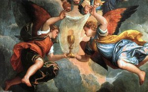The Wife Of Zebedee Interceding With Christ Over Her Sons (detail) — Paolo Veronese