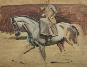 Study For 'happy Days' — Sir Alfred James Munnings