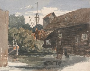 Mill At Teddington On The Thames — Peter De Wint