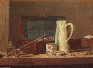 Pipes And Drinking Pitcher, Louvre — Jean-baptiste-siméon Chardin