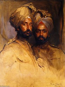Lt-col. Risaldar Jagat Singh And Risaidar Man Singh — Philip Alexius De László