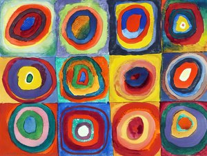 Color Study Of Squares And Circles — Wassily Wassilyevich Kandinsky