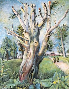 In The Park — David Davidovich Burliuk, Post-impressionism