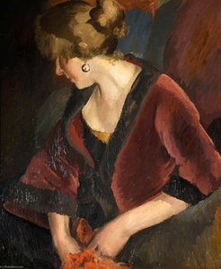 Lady In Red — Bernard Meninsky