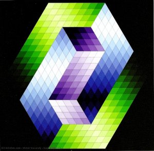 Keple Gestalt — Victor Vasarely, Geometric Abstraction