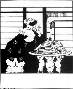 Woman In A Bookshop — Aubrey Vincent Beardsley