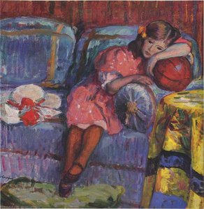Young Girl and the Red Balloon