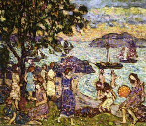 Crepuscule (aka Along The Shore Or Beach) — Maurice Brazil Prendergast