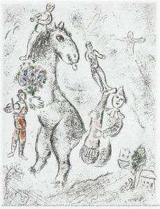 Illustration For Louis Aragon's Work "one Who Says Things Without Saying Anything" — Marc Chagall
