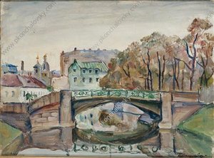Leningrad. The Bridge On The Canal. — Pyotr Konchalovsky