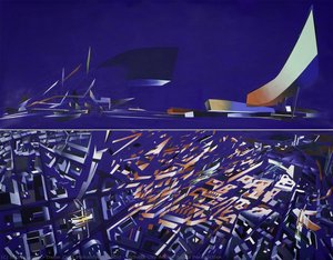Victoria City Aerial: Aerial Perspective — Dame Zaha Mohammad Hadid, Zaha Hadid Architecture