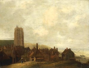 View Of Egmond Aan Zee, Ludolf Bakhuysen, 1660 - 1708 — Ludolf Backhuysen