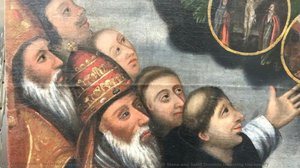 Saint Catherine of Siena and Saint Dominic receiving the rosary
