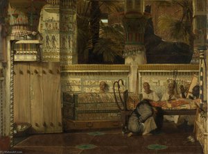 The Egyptian Widow — Lourens Alma Tadema