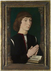 A Young Man At Prayer — Memling, Hans