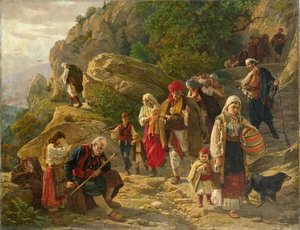 Herzegovinian Refugees — Uroš Predić, Realism