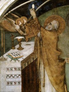 Miraculous Mass (detail) — Simone Martini