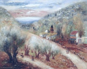 On The Road To Safed, (1930s) — Reuven Rubin