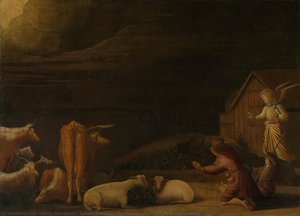 Annunciation To The Shepherds, Dirck Wijntrack, 1670 — Dirck Wijntrack