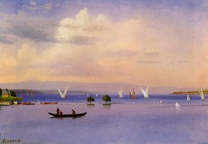On The Lake — Albert Bierstadt