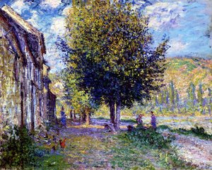 Banks Of The Seine At Lavacourt — Claude Monet, Impressionism