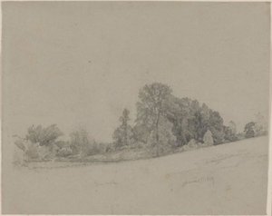 Field And Trees, Germantown, Pennsylvania — William Trost Richards