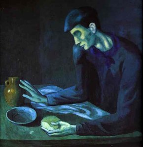 Breakfast Of A Blind Man — Pablo Picasso, Cubism