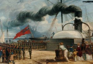 The Battalion Embarks At Dover On Hm Steamship 'magaera' — Thomas Baines