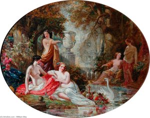 Woodland Nymphs In An Arcadian Landscape — William Etty