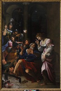 The Denial Of Saint Peter — Ludovico Carracci, Baroque Revival