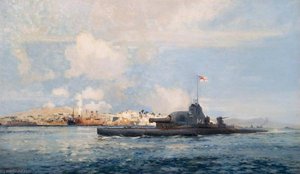 'hm Submarine M1' Off Sedd El Bahr Salvage Operations In Progress On The Transport 'river Clyde' — Frank Mason