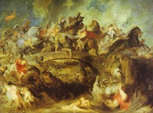 The Battle Of The Amazons — Peter Paul Rubens, Baroque