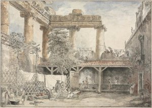 Roman Ruins, Villa Pamfili — Hubert Robert
