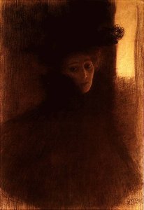 Dame Mit Cape — Gustav Klimt, Vienna Secession