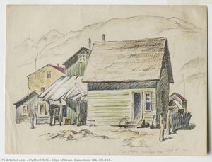 Edge Of Town, Nespelem, Wa (pp-491) — Clyfford Still