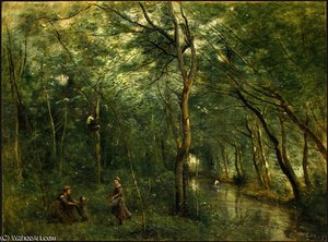 The Eel Gatherers — Jean-baptiste-camille Corot