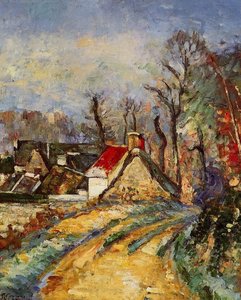 The Turn In The Road At Auvers — Paul Cézanne