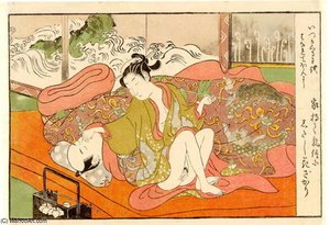 Abuna-e- The Smoker — Suzuki Harunobu