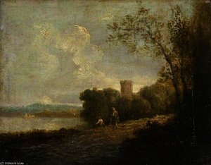 Landscape With A Castle By A Lake — Richard Wilson