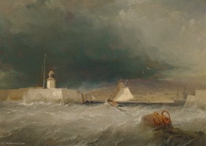 Port On A Stormy Day — George The Elder Chambers