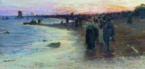 On The Shore Of The Gulf Of Finland — Ilya Yefimovich Repin