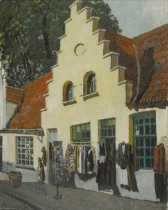 House In The Walstraat, Bruges, Belgium — Geoffrey Scowcroft Fletcher