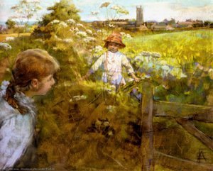Hide And Seek — Stanhope Alexander Forbes, Impressionism