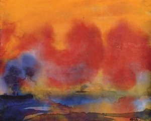Sea And Ship In The Sunset — Emile Nolde, Expressionism
