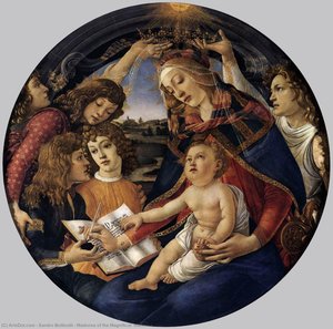 Madonna Of The Magnificat (madonna — Sandro Botticelli, Early Renaissance