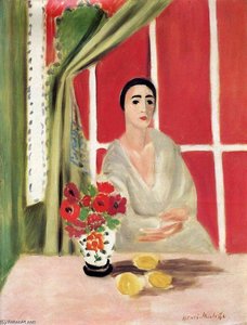 Figure At The Rideau Releve — Henri Matisse, Post-impressionism