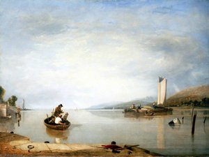 Dead Calm Boats Off Cowes Castle — Sir Augustus Wall Callcott