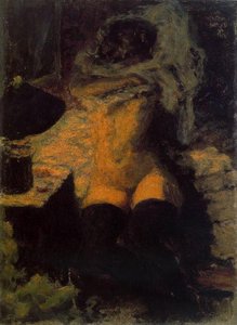 Nude With Blak Stockings — Pierre Bonnard