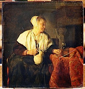 La Riboteuse — Gabriel Metsu, Dutch Golden Age