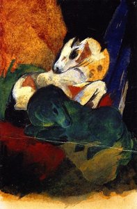 Green And White Horse — Franz Marc